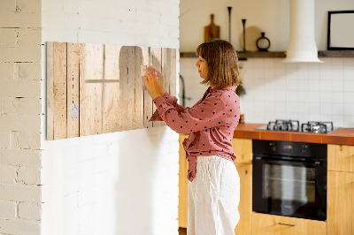 Tableau magnétique mural planches de bois