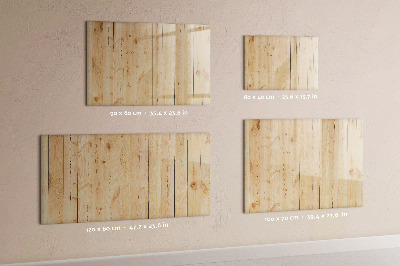 Tableau magnétique mural planches de bois