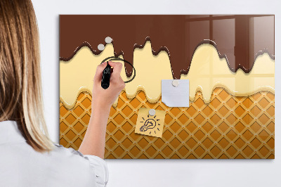 Tableau verre magnétique Glace