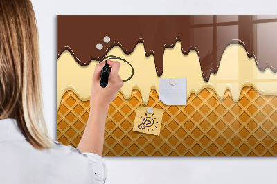 Tableau verre magnétique Glace