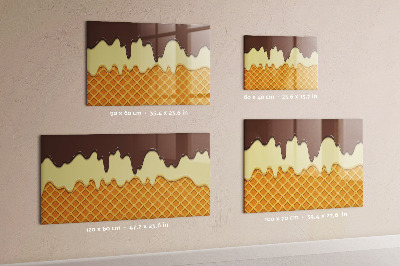 Tableau verre magnétique Glace