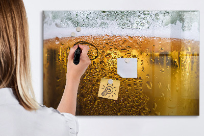 Tableau magnétique mural Une chope de bière