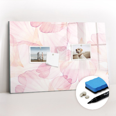 Tableau effaçable magnétique Pétales d'aquarelle