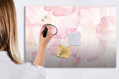 Tableau effaçable magnétique Pétales d'aquarelle