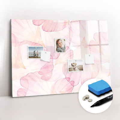 Tableau effaçable magnétique Pétales d'aquarelle
