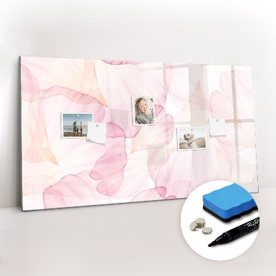 Tableau effaçable magnétique Pétales d'aquarelle