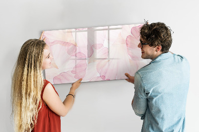 Tableau effaçable magnétique Pétales d'aquarelle