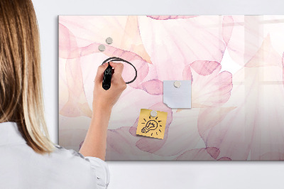 Tableau effaçable magnétique Pétales d'aquarelle