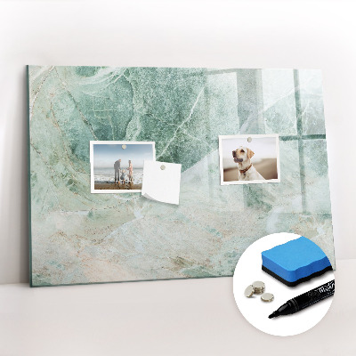Tableau effaçable magnétique Surface en marbre