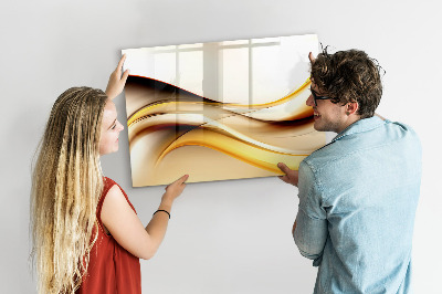 Tableau verre magnétique Vague abstraite