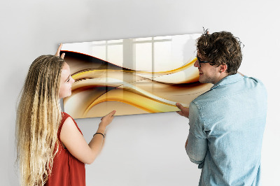 Tableau verre magnétique Vague abstraite