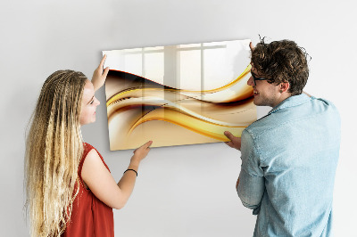 Tableau verre magnétique Vague abstraite