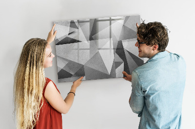 Tableau verre magnétique Abstraction 3D