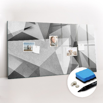 Tableau verre magnétique Abstraction 3D
