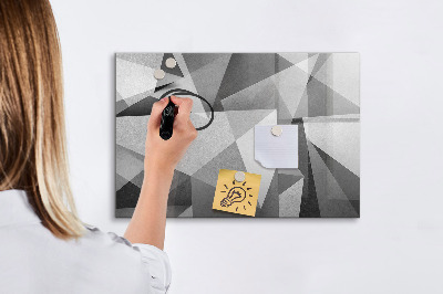 Tableau verre magnétique Abstraction 3D
