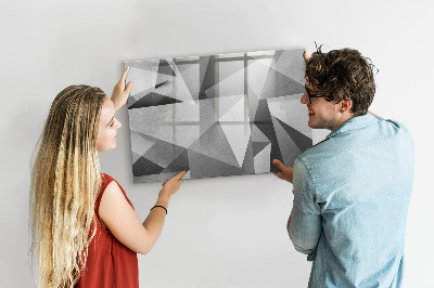 Tableau verre magnétique Abstraction 3D
