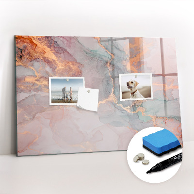 Tableau effaçable magnétique Marbre décoratif