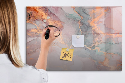 Tableau effaçable magnétique Marbre décoratif