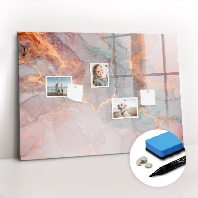Tableau effaçable magnétique Marbre décoratif