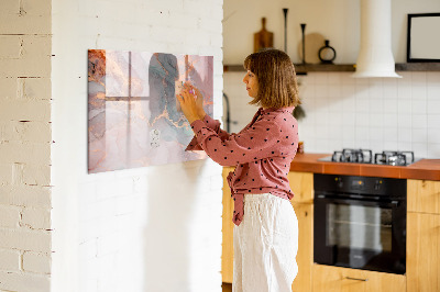 Tableau effaçable magnétique Marbre décoratif