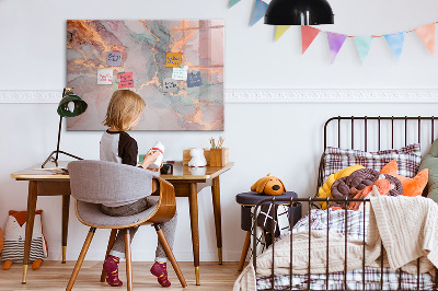 Tableau effaçable magnétique Marbre décoratif