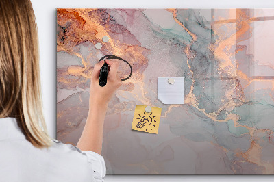 Tableau effaçable magnétique Marbre décoratif