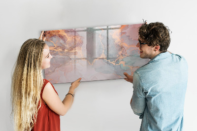 Tableau effaçable magnétique Marbre décoratif