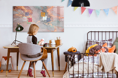 Tableau effaçable magnétique Marbre décoratif