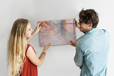 Tableau effaçable magnétique Marbre décoratif
