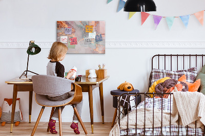 Tableau effaçable magnétique Marbre décoratif