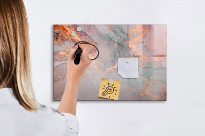 Tableau effaçable magnétique Marbre décoratif