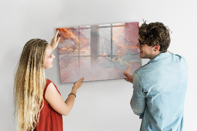 Tableau effaçable magnétique Marbre décoratif