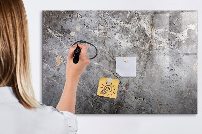 Tableau effaçable magnétique Motif en marbre