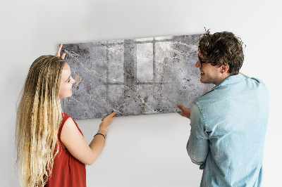 Tableau effaçable magnétique Motif en marbre