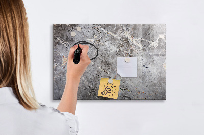 Tableau effaçable magnétique Motif en marbre