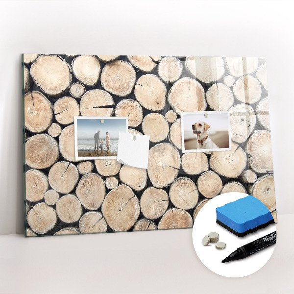 Tableau effaçable magnétique Couper les souches d'arbres