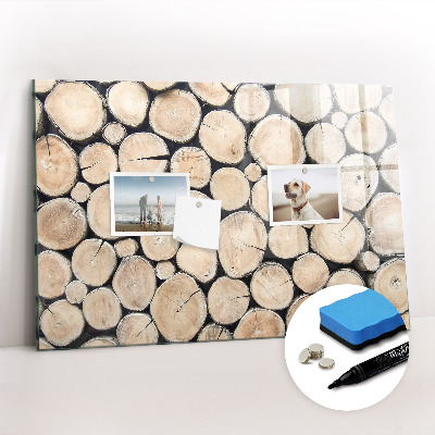 Tableau effaçable magnétique Couper les souches d'arbres