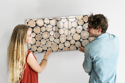 Tableau effaçable magnétique Couper les souches d'arbres