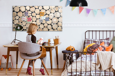 Tableau effaçable magnétique Couper les souches d'arbres