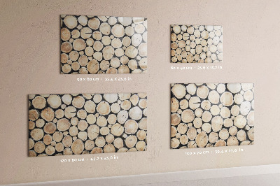 Tableau effaçable magnétique Couper les souches d'arbres