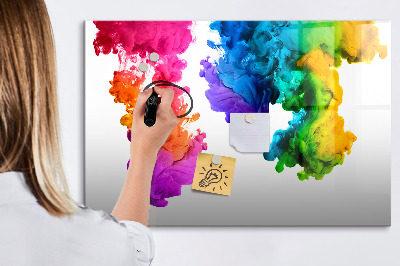 Tableau verre magnétique Un arc-en-ciel de couleurs