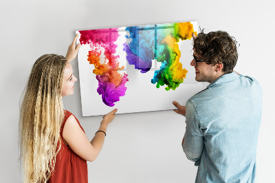 Tableau verre magnétique Un arc-en-ciel de couleurs