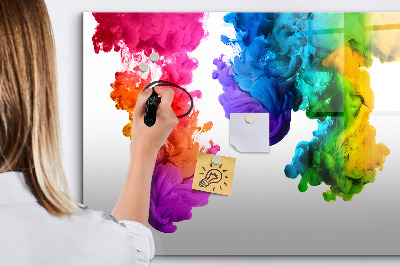 Tableau verre magnétique Un arc-en-ciel de couleurs