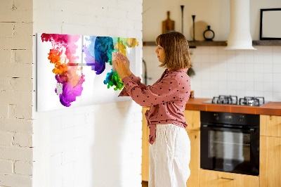 Tableau verre magnétique Un arc-en-ciel de couleurs
