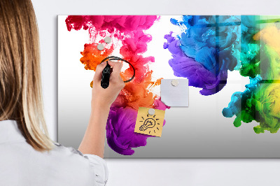 Tableau verre magnétique Un arc-en-ciel de couleurs