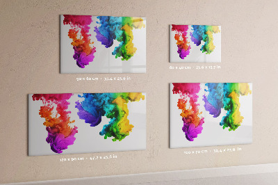 Tableau verre magnétique Un arc-en-ciel de couleurs