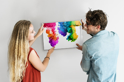Tableau verre magnétique Un arc-en-ciel de couleurs