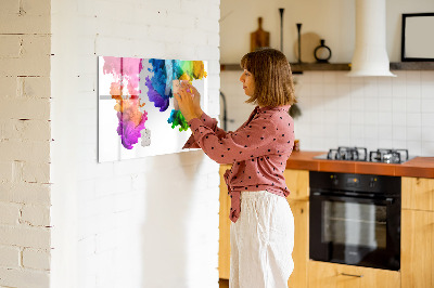 Tableau verre magnétique Un arc-en-ciel de couleurs