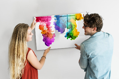 Tableau verre magnétique Un arc-en-ciel de couleurs