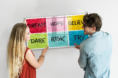 Tableau magnétique mural Tableau de motivation